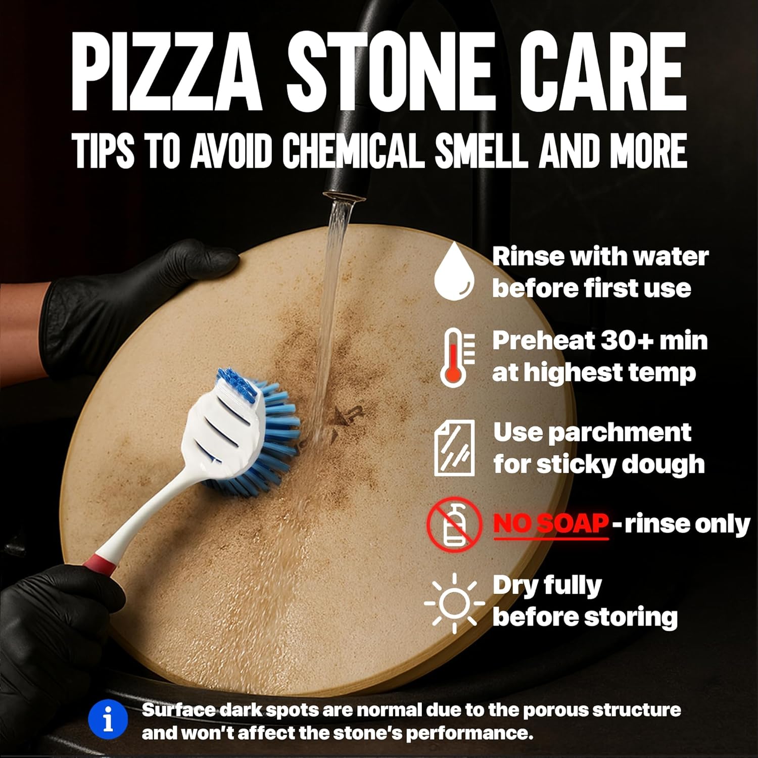 KitchenStar Pizza Stone for Oven 16 inch - Cordierite Baking Stone Set with Stainless Steel Rack and Plastic Scraper - Durable and High-Quality Ceramic Pizza Stones for Grill and Oven