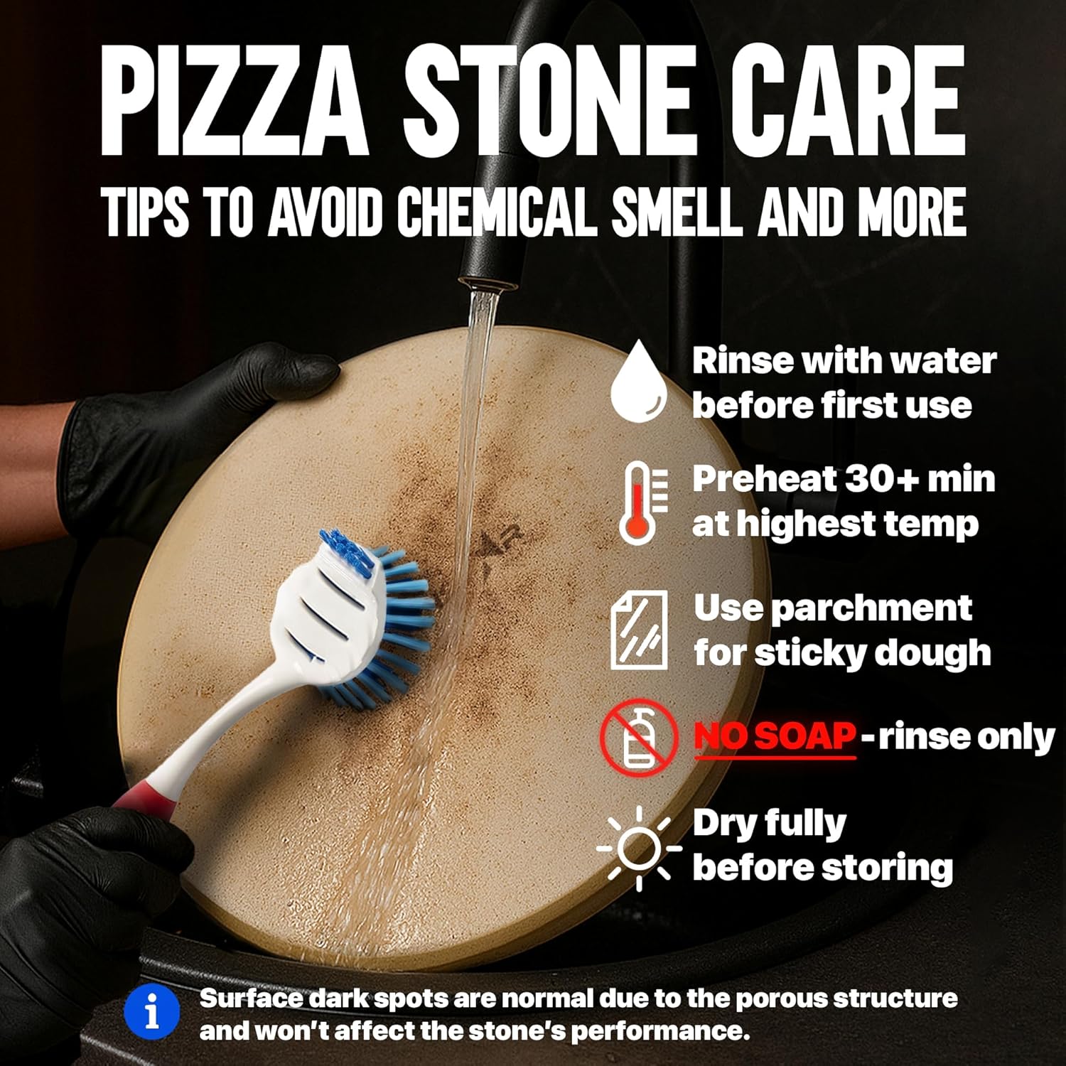 Pizza Stone for Oven and Grill 14 inch - Cordierite Baking Stone Set with Stainless Steel Rack and Plastic Scraper - Durable and High-Quality Ceramic Pizza Stones for Grill and Oven