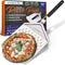 12" Perforated Pizza Peel with Long Folding Handle - Stainless Steel Spatula Paddle for Effortless Pizza Transfer & Easy Storrage - Outdoor Pizza Oven Accessories