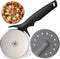 KitchenStar Pizza Cutter Wheel - 304 Stainless Steel Slicer Knife with Super Sharp Blade, Anti-Wobble Axle Mechanism, Ergonomic Non-Slip Handle & Protective Cover, Dishwasher Safe