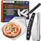 Pizza Making Kit by kitchenStar (Set of 2), Small - 12" Pizza Cutter Rocker Knife with Blade Cover + 9.5" Stainless Steel Pizza Peel with Folding Handle - Ultimate Pizza Oven Accessories